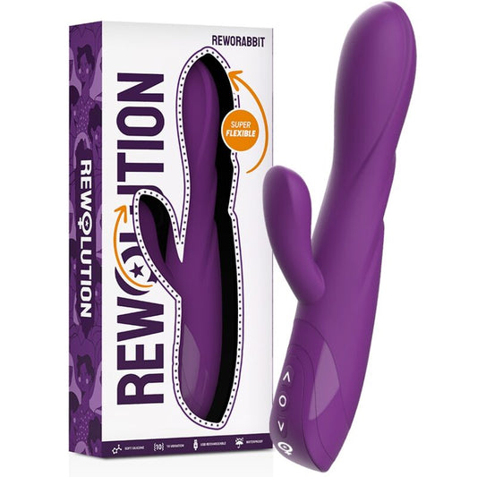 REWOLUTION - REWORABBIT FLEXIBLE VIBRATOR WITH RABBIT - 1