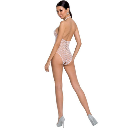 PASSION - WOMAN BS087 WHITE BODYSTOCKING ONE SIZE - 2