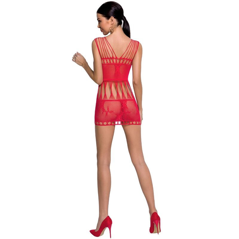 PASSION - WOMAN BS090 BODYSTOCKING RED ONE SIZE