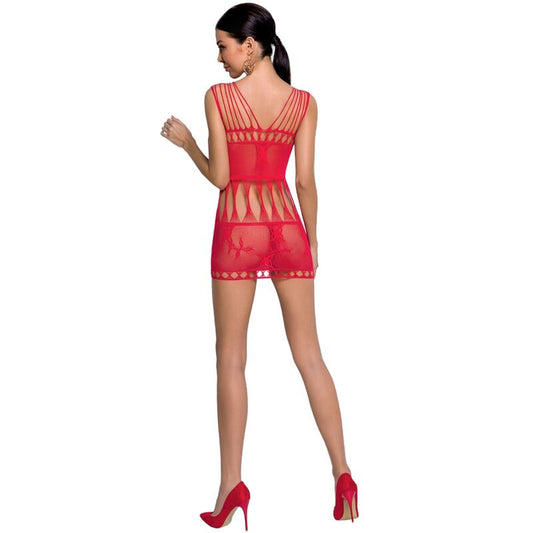 PASSION - WOMAN BS090 BODYSTOCKING RED ONE SIZE