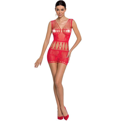 PASSION - WOMAN BS090 RED BODYSTOCKING ONE SIZE - 2