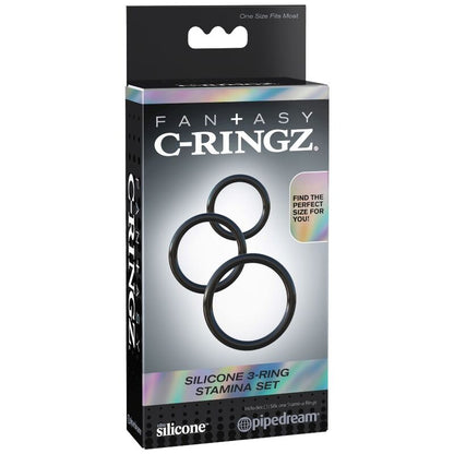 FANTASY C-RINGZ - SILICONE 3 RING STAMINA SET - 4