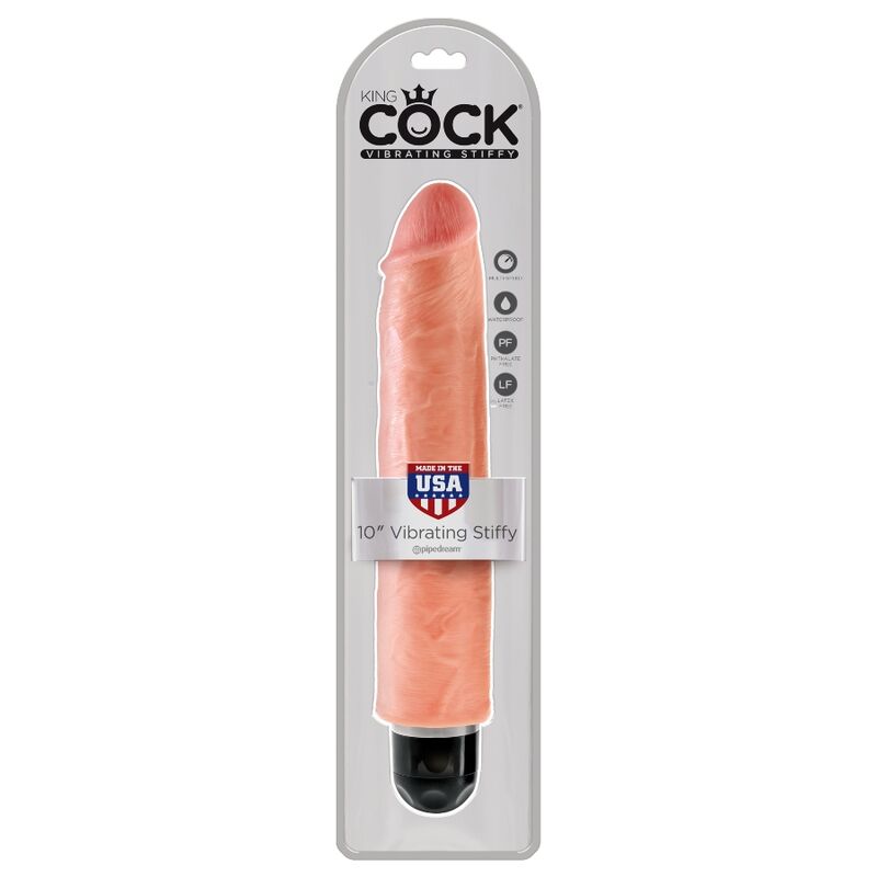 KING COCK - REALISTIC RIGID VIBRATOR 25.4 CM NATURAL