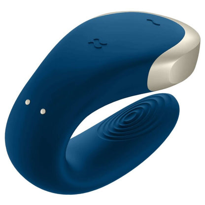 SATISFYER - DOUBLE LOVE LUXURY PARTNER VIBRATOR BLUE - 4
