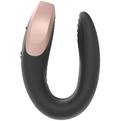 SATISFYER - DOUBLE LOVE LUXURY PARTNER VIBRATOR BLACK - 2