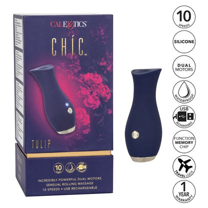 CALEXOTICS - CHIC TULIP MASAJEADOR - AZUL - 7