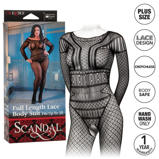 CALEXOTICS - LACE BODY SUIT PLUS SIZE - 1
