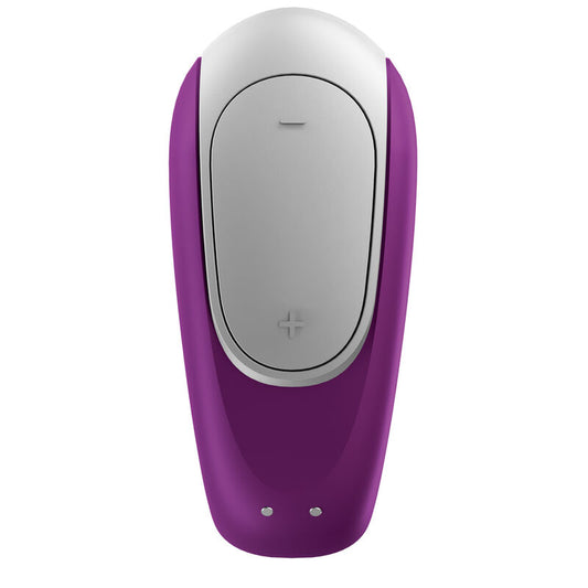 SATISFYER - DOUBLE FUN PARTNER VIBRATOR PURPLE - 1