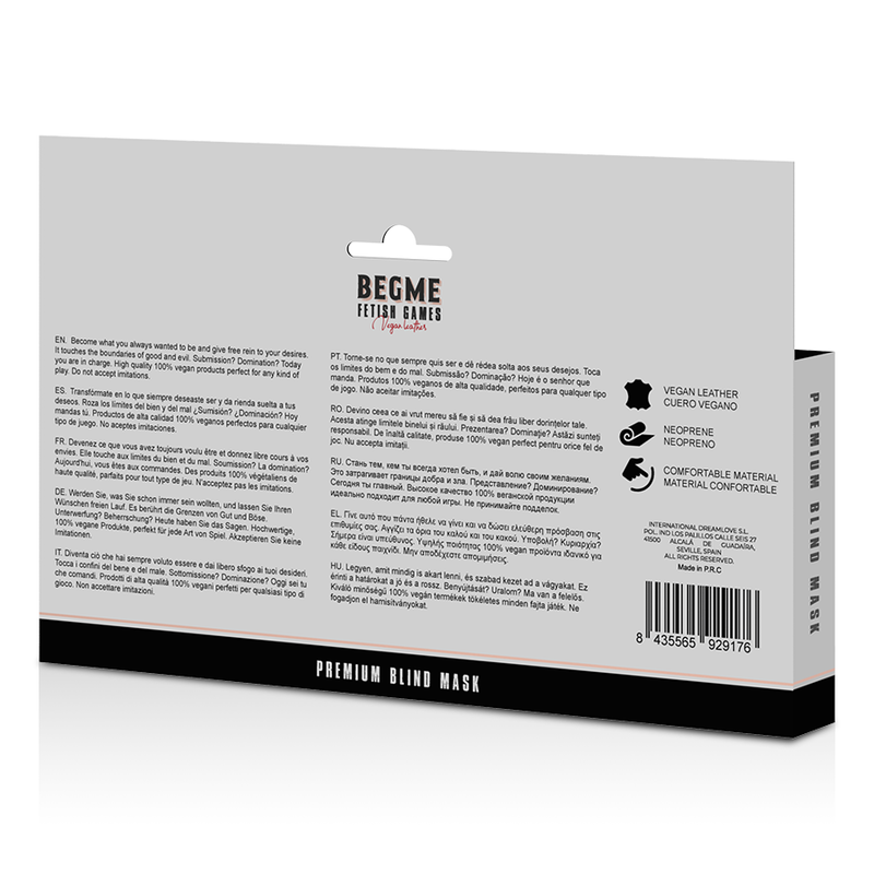 BEGME -  BLACK EDITION PREMIUM BLIND MASK  WITH NEOPRENE LINING - 6