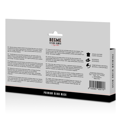 BEGME -  BLACK EDITION PREMIUM BLIND MASK  WITH NEOPRENE LINING - 6