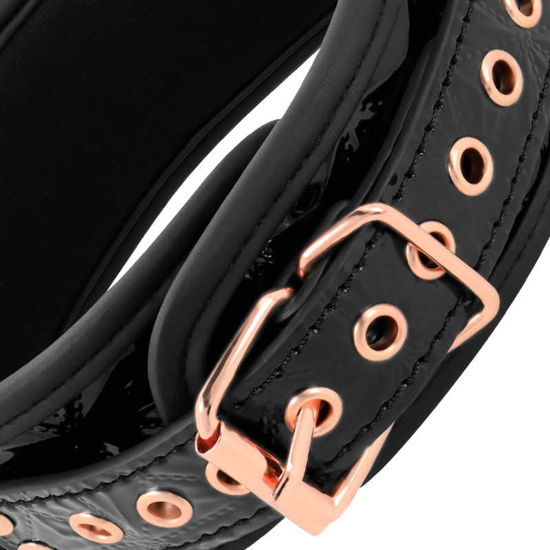 BEGME - BLACK EDITION COLLAR WITH NIPPLE CLAMPS WITH NEOPRENE LINING - 6