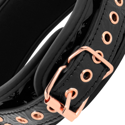 BEGME - BLACK EDITION COLLAR WITH NIPPLE CLAMPS WITH NEOPRENE LINING - 6