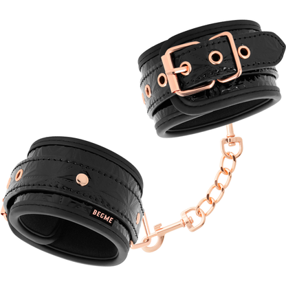 BEGME -  BLACK EDITION PREMIUM HANDCUFFS WITH NEOPRENE LINING - 1