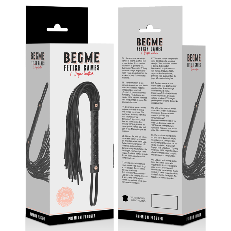 BEGME - BLACK EDITION VEGAN LEATHER FLOGGER - 5
