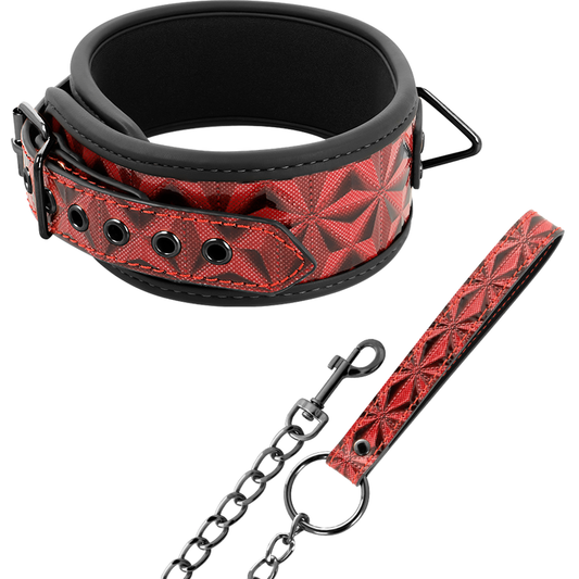 BEGME - RED EDITION PREMIUM VEGAN LEATHER COLLAR WITH NEOPRENE LINING - 1