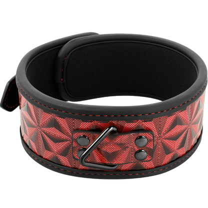 BEGME - RED EDITION PREMIUM VEGAN LEATHER COLLAR WITH NEOPRENE LINING - 6