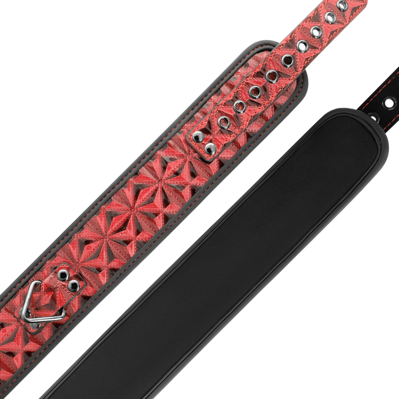 BEGME - RED EDITION PREMIUM VEGAN LEATHER COLLAR WITH NEOPRENE LINING - 7