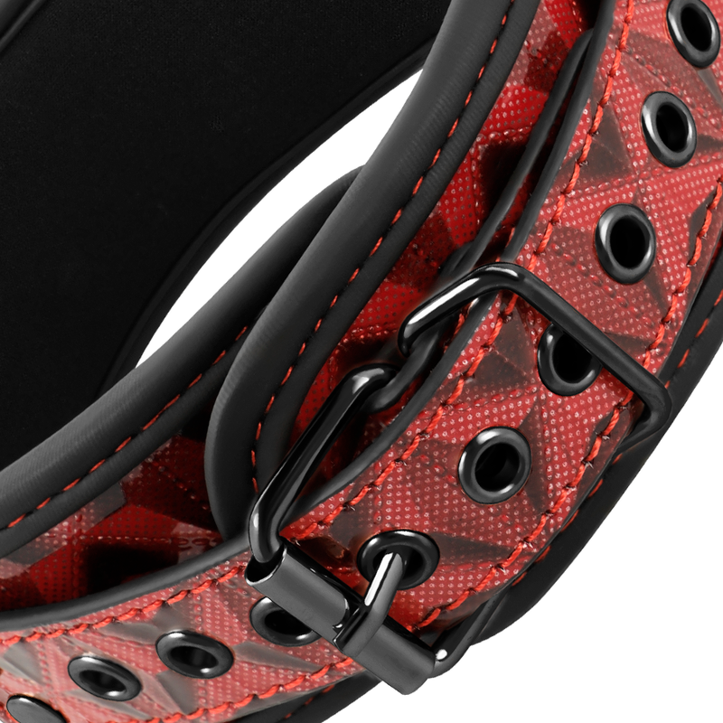 BEGME - RED EDITION COLLAR WITH NIPPLE CLAMPS WITH NEOPRENE LINING - 2