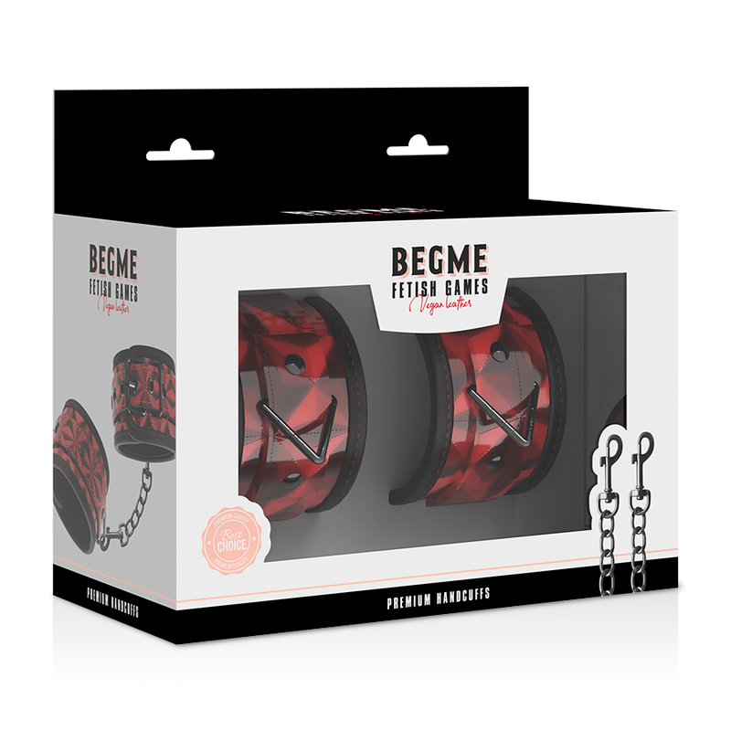 BEGME - RED EDITION PREMIUM HANDCUFFS WITH NEOPRENE LINING - 8