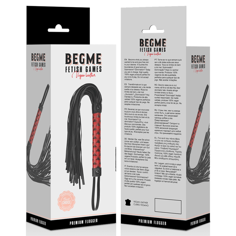 BEGME - RED EDITION VEGAN LEATHER FLOGGER - 4