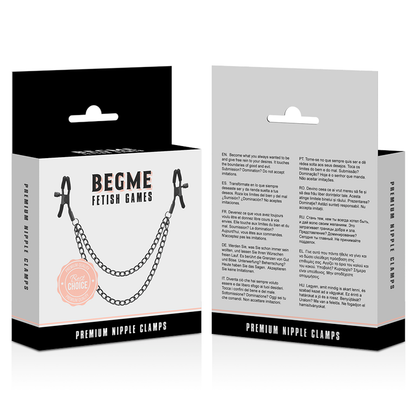 BEGME - RED EDITION NIPPLE CLIPS WITH CHAIN - 4