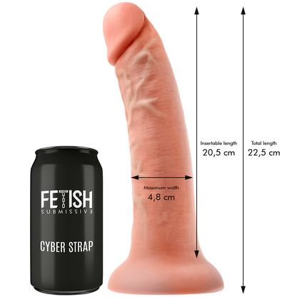 FETISH SUBMISSIVE CYBER STRAP - HARNESS WITH DILDO AND BULLET REMOTE CONTROL WATCHME L TECHNOLOGY - 2