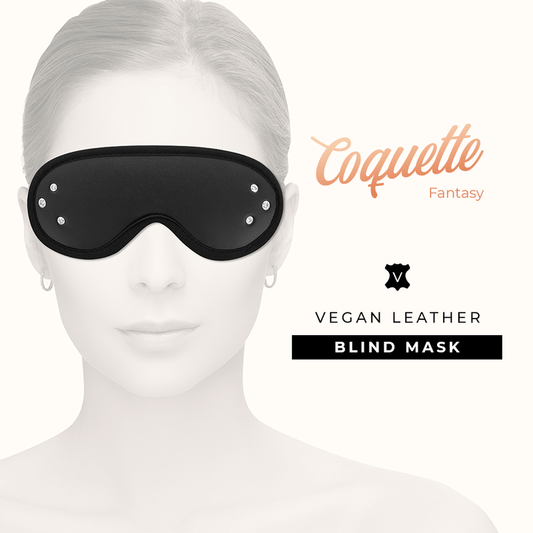 COQUETTE CHIC DESIRE - MASQUE AVEUGLE FANTAISIE EN CUIR VEGAN AVEC DOUBLURE EN NÉOPRÈNE