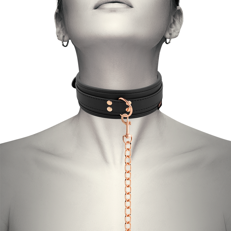 COQUETTE CHIC DESIRE - FANTASY VEGAN LEATHER COLLAR WITH NEOPRENE LINING - 3
