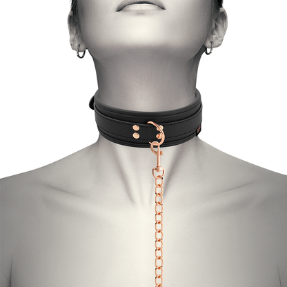 COQUETTE CHIC DESIRE - FANTASY VEGAN LEATHER COLLAR WITH NEOPRENE LINING - 3
