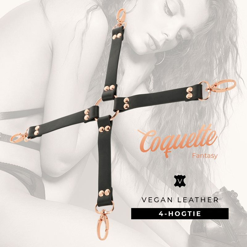 COQUETTE CHIC DESIRE - FANTASY VEGAN LEATHER HOG TIE - 3