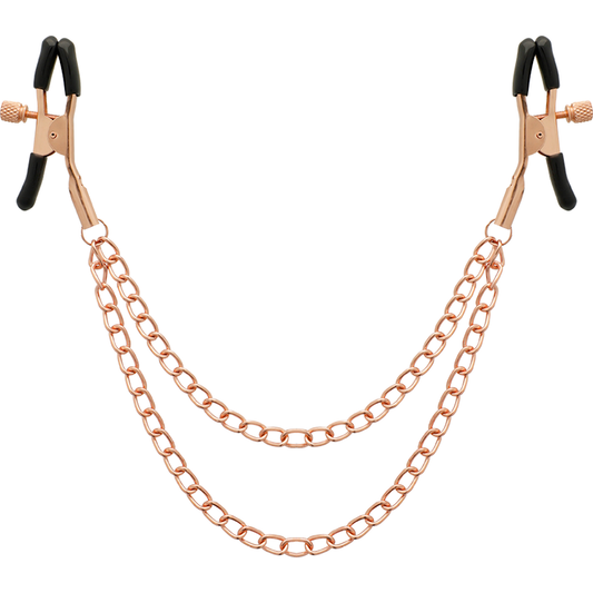 COQUETTE CHIC DESIRE - CLIP PER CAPEZZOLI IN METALLO FANTASY CON CATENA