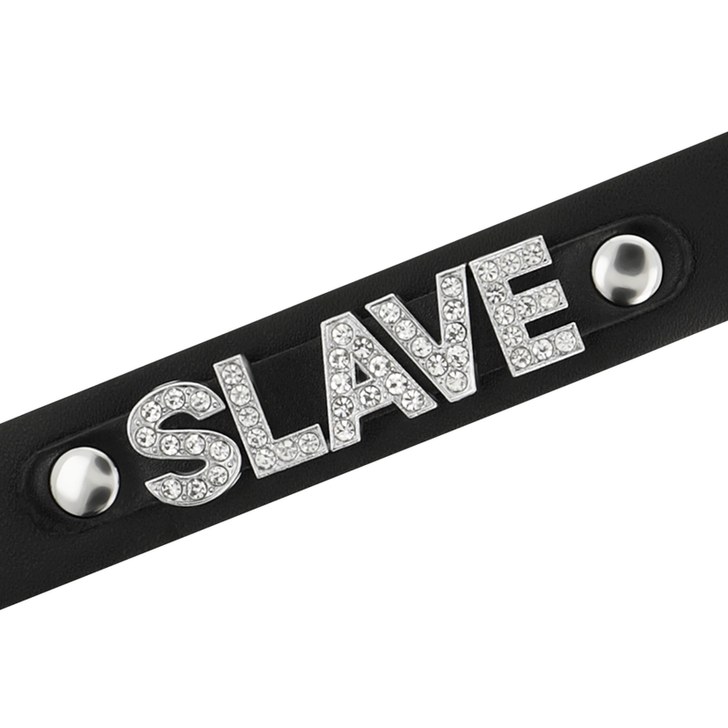 COQUETTE CHIC DESIRE - SLAVE VEGAN LEATHER CHOKER - 4
