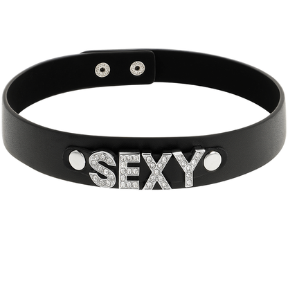 COQUETTE CHIC DESIRE - SEXY VEGAN LEATHER CHOKER - 4