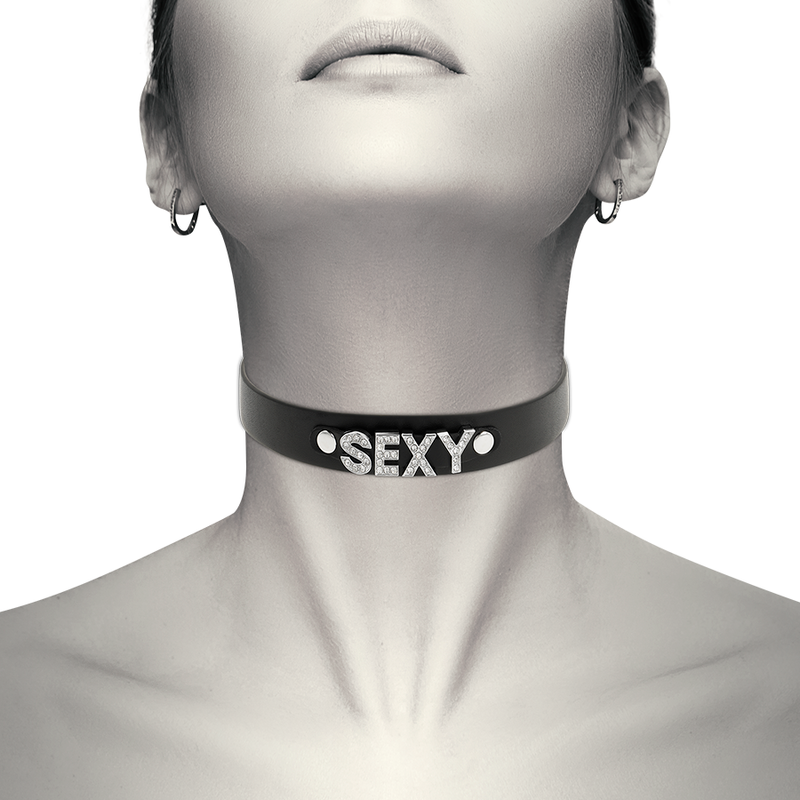 COQUETTE CHIC DESIRE - SEXY VEGAN LEATHER CHOKER - 5