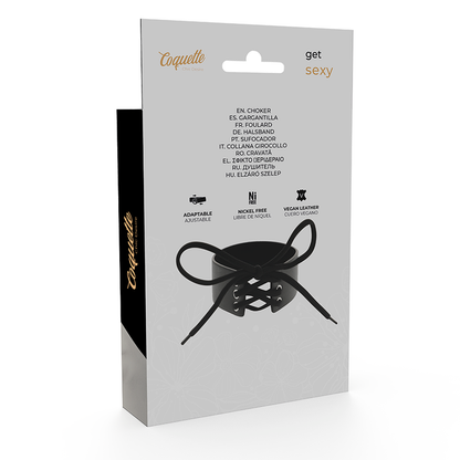 COQUETTE CHIC DESIRE - VEGAN LEATHER CHOKER - 1