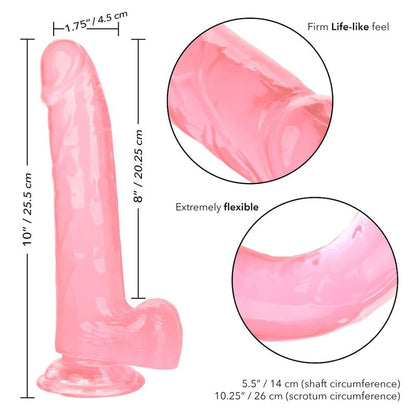 CALEXOTICS - SIZE QUEEN DILDO PINK 20.3 CM - 1