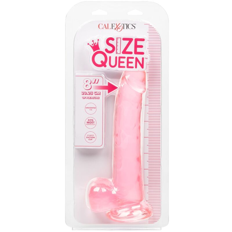 CALEXOTICS - SIZE QUEEN DILDO PINK 20.3 CM - 4