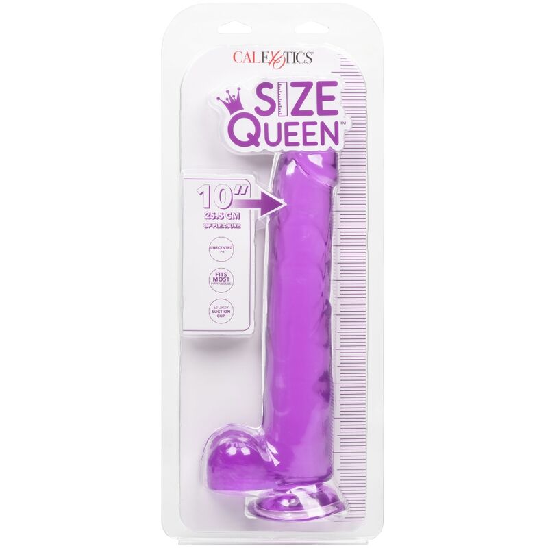 CALEXOTICS - SIZE QUEEN DILDO PURPLE 25.5 CM - 5