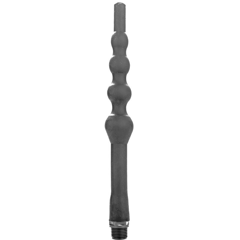 ALL BLACK - BEADED SHOWER ANAL SILICONE 27 CM - 1
