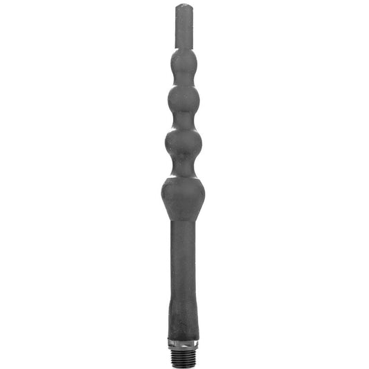 ALL BLACK - BEADED SHOWER ANAL SILICONE 27 CM - 1