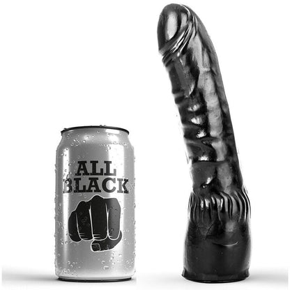 ALL BLACK - DILDO BLACK REALISTIC 20 CM - 1