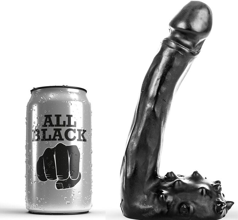 ALL BLACK - DILDO REALISTIC 19 CM - 1
