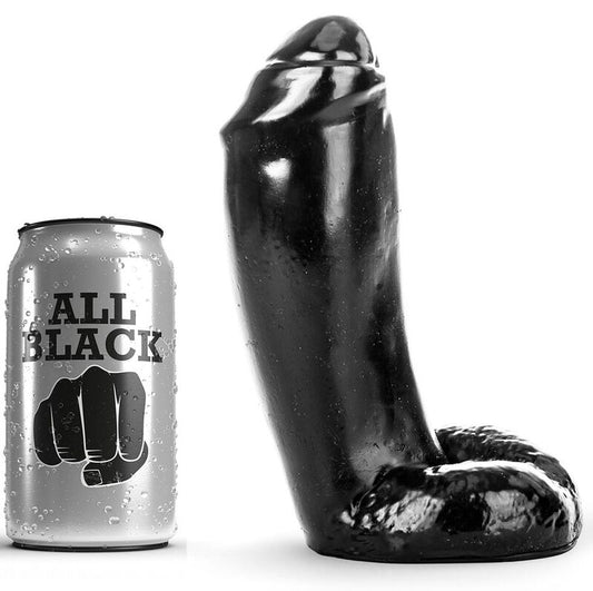ALL BLACK - DILDO REALISTIC 18 CM - 1