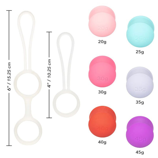 CALEXOTICS - SHE-OLOGY SET BOLAS KEGEL INTERCAMBIABLES - 1