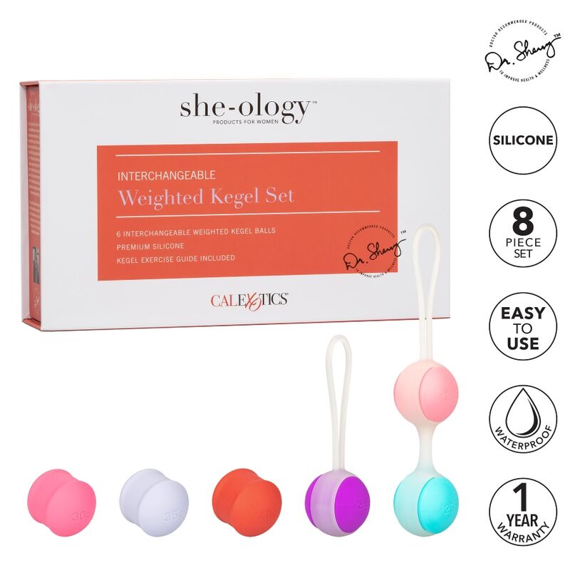 CALEXOTICS - SHE-OLOGY SET BOLAS KEGEL INTERCAMBIABLES - 2