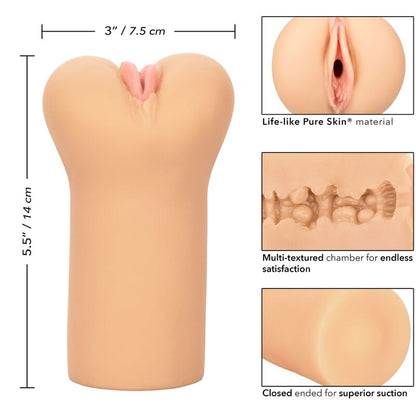 CALEXOTICS - BOUNDLESS VULVA STROKER LIGHT SKIN - 6
