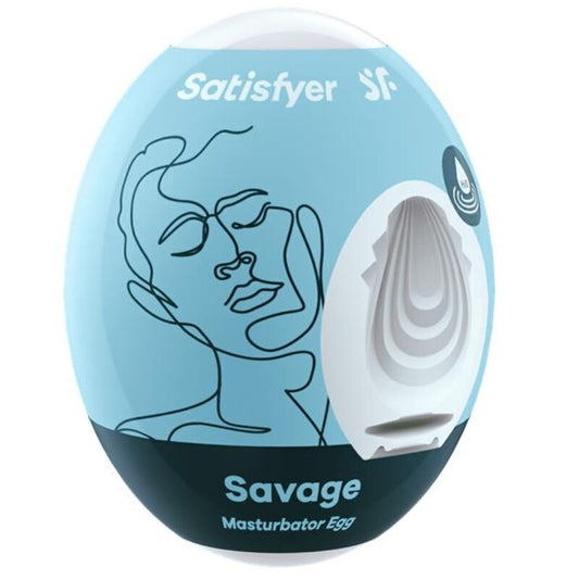 SATISFYER - SAVAGE MASTURBATOR EGG - 1