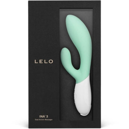 LELO - INA 3 GREEN RABBIT VIBRATOR LUXURY SEAWEED - 2