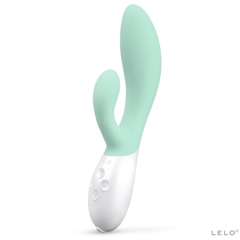 LELO - INA 3 GREEN RABBIT VIBRATOR LUXURY SEAWEED - 4