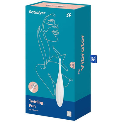SATISFYER - TWIRLING FUN TIP VIBRATOR WHITE - 2